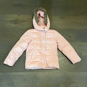 Gap pink girls puffer jacket sz 8 VGUC retail $125